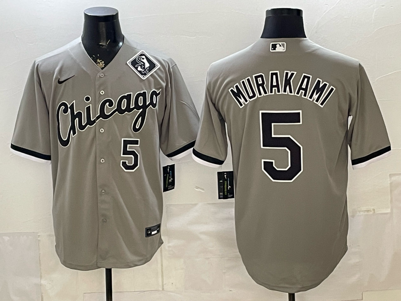 2026 Men Nike Chicago White Sox #5 Murakami grey MLB Jersey 0568002